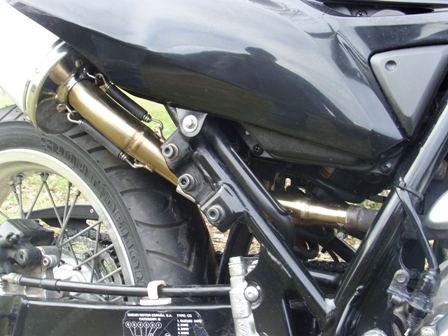Pot echappement compatible avec Suzuki Dr 125 - Sm 2008-2015, Furore Nero, Échappement légal, homologué,silencieux avec db killer amovible et tuyau de liaison spécifique 