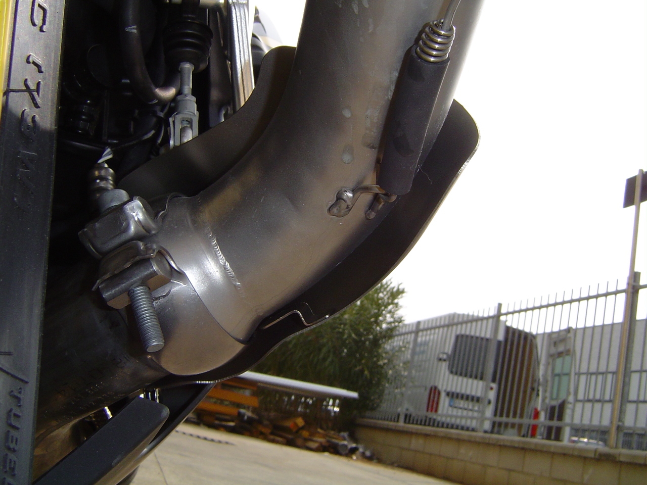 Pot echappement compatible avec Bmw K 1300 Gt 2009-2011, Albus Ceramic, Échappement légal, homologué,silencieux avec db killer amovible et tuyau de liaison spécifique 