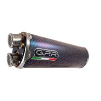GPR pot echappement compatible avec  Triumph Tiger 1200 Gt - Rally 2022-2024, Dual Inox, Échappement légal, homologué,silencieux avec db killer amovible et tuyau de liaison spécifique 