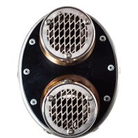 GPR pot echappement compatible avec  Triumph Tiger 1200 Gt - Rally 2022-2024, Dual Inox, Échappement légal, homologué,silencieux avec db killer amovible et tuyau de liaison spécifique 