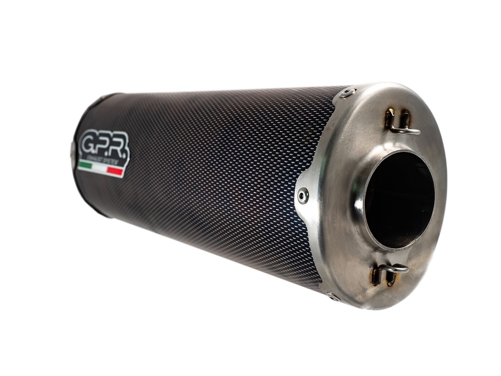GPR pot echappement compatible avec  Triumph Tiger 1200 Gt - Rally 2022-2024, Dual Inox, Échappement légal, homologué,silencieux avec db killer amovible et tuyau de liaison spécifique 