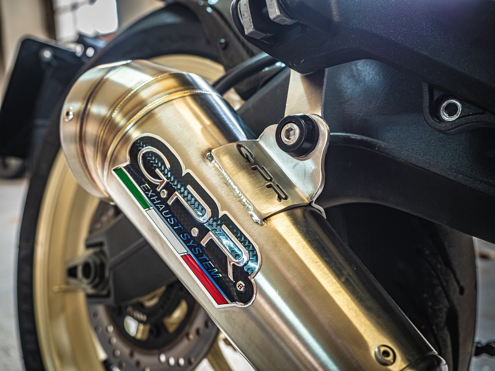 Pot echappement compatible avec Ducati Scrambler 800 2015-2016, Powercone Evo, Échappement légal, homologué,silencieux avec db killer amovible et tuyau de liaison spécifique 