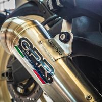 Pot echappement compatible avec Ducati Scrambler 800 2015-2016, Powercone Evo, Échappement légal, homologué,silencieux avec db killer amovible et tuyau de liaison spécifique 