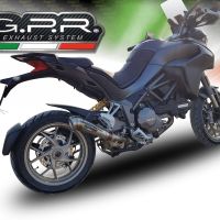 GPR pot echappement compatible avec  Ducati Multistrada 1260 2018-2020, Powercone Evo, Échappement légal, homologué,silencieux avec db killer amovible et tuyau de liaison spécifique 