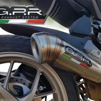 GPR pot echappement compatible avec  Ducati Multistrada 1260 2018-2020, Powercone Evo, Échappement légal, homologué,silencieux avec db killer amovible et tuyau de liaison spécifique 