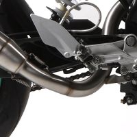 Pot echappement compatible avec Ktm Duke 390 2013-2016, Deeptone Inox, Échappement légal, homologué,silencieux avec db killer amovible et tuyau de liaison spécifique 