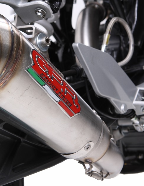 Pot echappement compatible avec Ktm Duke 390 2013-2016, Powercone Evo, Pot Échappement slip-on homologué, légal, avec db killer amovible, tuyau de liaison et catalyseur 