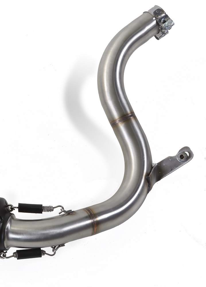 Pot echappement compatible avec Ktm Duke 200 2012-2020, Albus Ceramic, Échappement légal, homologué,silencieux avec db killer amovible et tuyau de liaison spécifique 