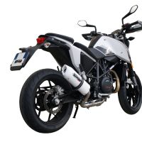 Pot echappement compatible avec Ktm Duke 690 2017-2020, Albus Evo4, Échappement légal, homologué,silencieux avec db killer amovible et tuyau de liaison spécifique 