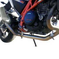 Pot echappement compatible avec Ktm Duke 690 2012-2016, Decatalizzatore, Suppresseur de cataliseu, décatalyseurr, article sans homologation 
