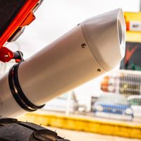 Pot echappement compatible avec Ktm Duke 890 2021-2024, Albus Evo4, Échappement légal, homologué,silencieux avec db killer amovible et tuyau de liaison spécifique 