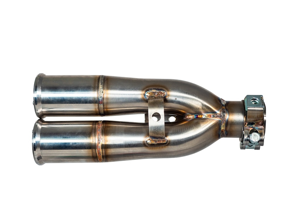 Pot echappement compatible avec F.B. Mondial Hps 300 2018-2021, F205, Échappement légal, homologué,silencieux avec db killer amovible et tuyau de liaison spécifique 
