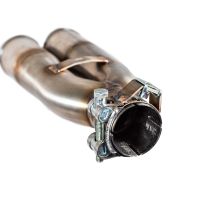 Pot echappement compatible avec F.B. Mondial Hps 300 2018-2021, F205, Échappement légal, homologué,silencieux avec db killer amovible et tuyau de liaison spécifique 