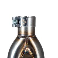 Pot echappement compatible avec F.B. Mondial Hps 300 2018-2021, F205, Échappement légal, homologué,silencieux avec db killer amovible et tuyau de liaison spécifique 