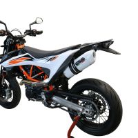 Pot echappement compatible avec Ktm Enduro 690 R 2019-2020, Albus Evo4, Pot Échappement slip-on homologué, légal, avec db killer amovible, tuyau de liaison et catalyseur 