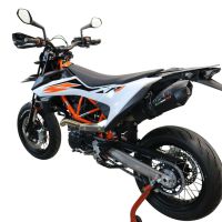 GPR pot echappement compatible avec  Ktm Enduro 690 R 2021-2024, New Grand Prix Evo Black Titanium, Pot Échappement slip-on homologué, légal, avec db killer amovible, tuyau de liaison et catalyseur 
