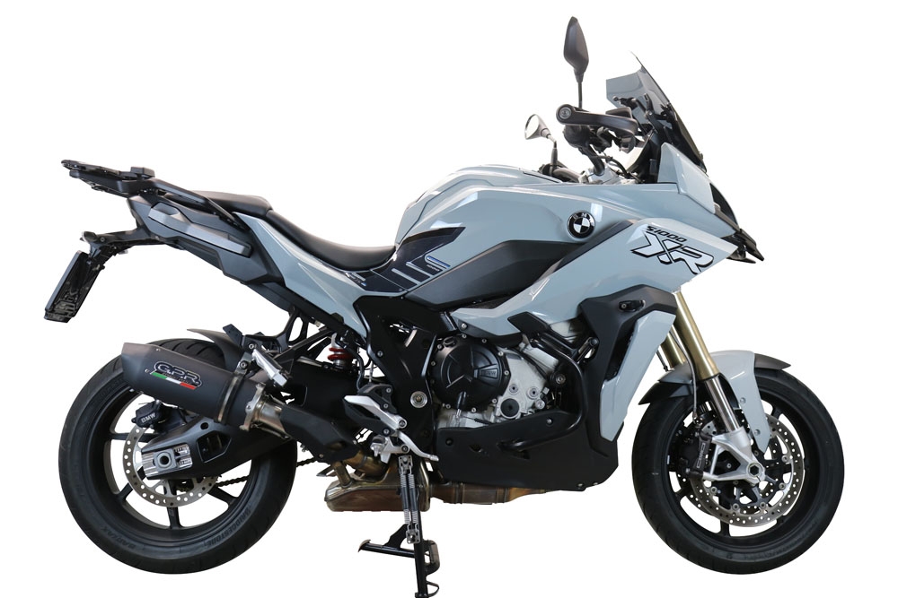 Pot echappement compatible avec Bmw S 1000 XR -M 2020-2025, Furore Evo4 Nero, Échappement légal, homologué,silencieux avec db killer amovible et tuyau de liaison spécifique 