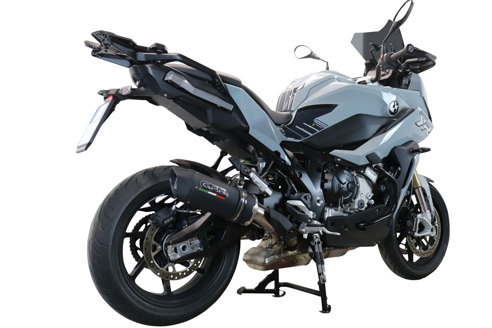 Pot echappement compatible avec Bmw S 1000 XR -M 2020-2025, Furore Evo4 Nero, Échappement légal, homologué,silencieux avec db killer amovible et tuyau de liaison spécifique 
