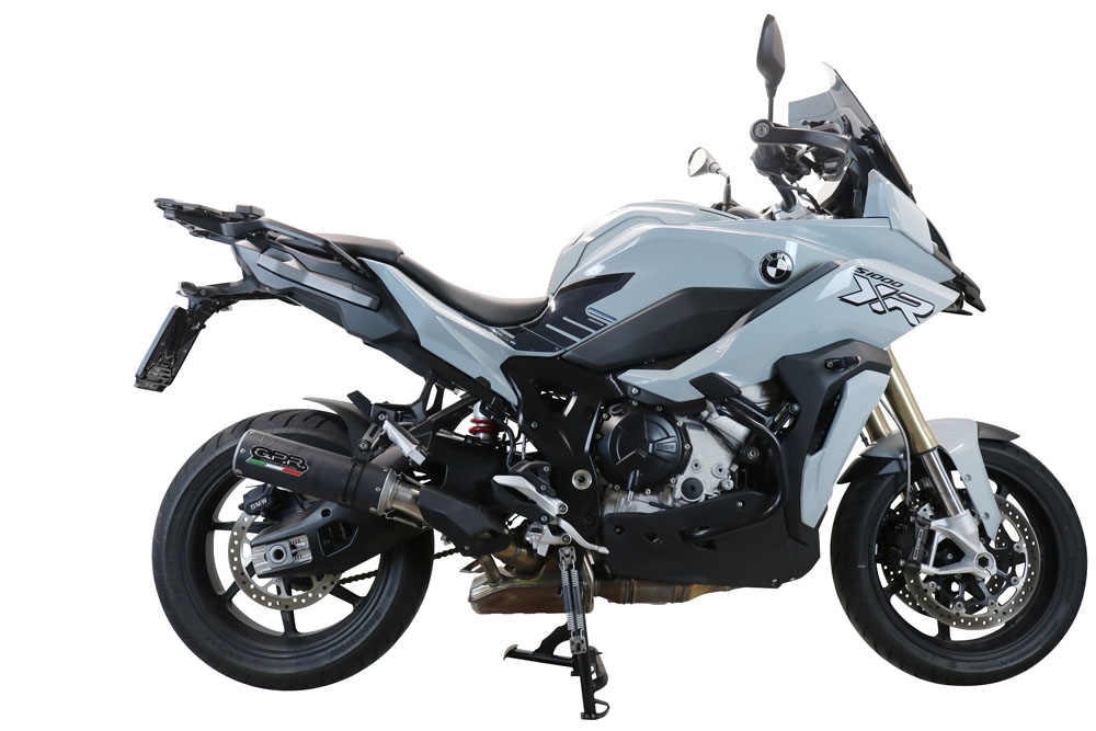 Pot echappement compatible avec Bmw S 1000 XR -M 2020-2025, M3 Black Titanium, Pot échappement racing, avec les tuyaux de liaison, article sans homologation 
