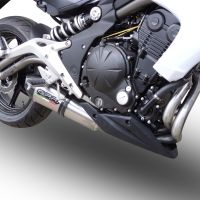 GPR pot echappement compatible avec  Kawasaki Er 6 N - F  2012-2016, New Grand Prix Evo Titanium, Homologué et légal, système d'échappement complet avec catalyseur et db killer amovible 