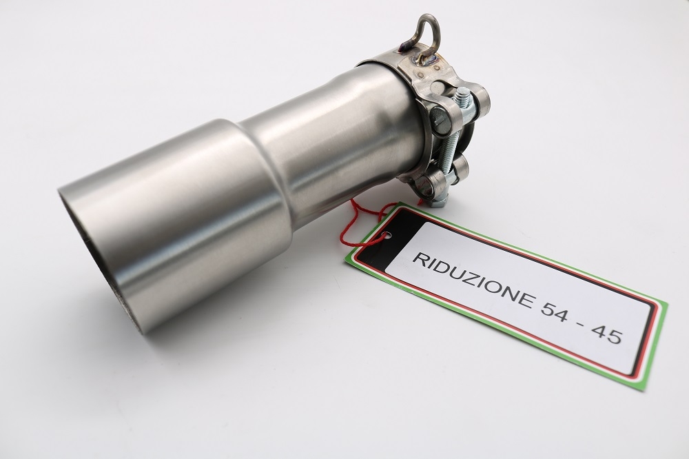 Pot echappement compatible avec Cafè Racer Cafè Racer 1980-2021, Accessorio - Accessory, Tube conextion adaptateur de diam. 54 > 45 