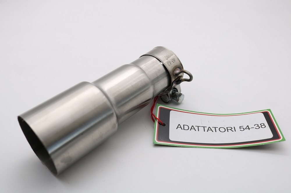 Pot echappement compatible avec Cafè Racer Cafè Racer 1980-2021, Accessorio - Accessory, Tube conextion adaptateur de diam. 54 > 38 