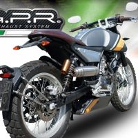 Pot echappement compatible avec Rieju Century 125 2018-2020, Deeptone Inox, Pot echappement racing, ligne complet, fourni avec collecteur spécifique, article sans homologation 