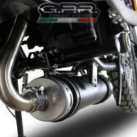 Pot echappement compatible avec F.B. Mondial Hps 125 2016-2018, Decatalizzatore, Suppresseur de cataliseu, décatalyseurr, article sans homologation 