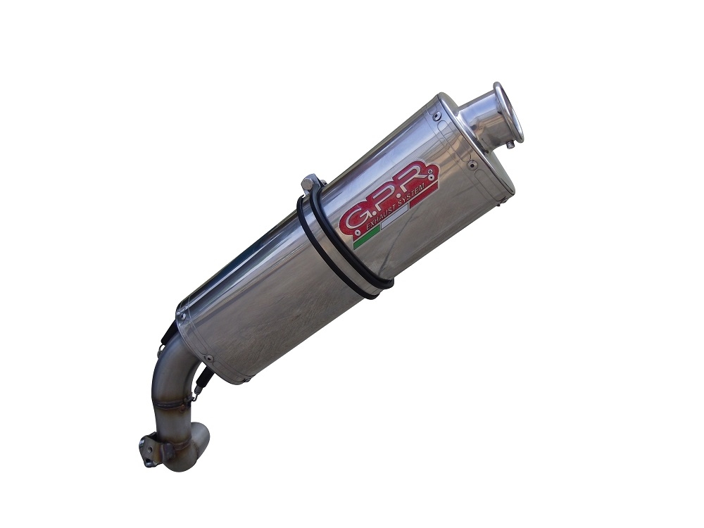 Pot echappement compatible avec Bmw F 650 St 1993-2002, Trioval, Échappement légal, homologué,silencieux avec db killer amovible et tuyau de liaison spécifique 