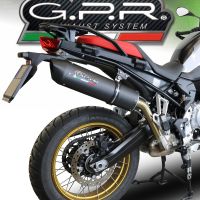 Pot echappement compatible avec Bmw F 750 Gs 2021-2024, Furore Evo4 Nero, Échappement légal, homologué,silencieux avec db killer amovible et tuyau de liaison spécifique 