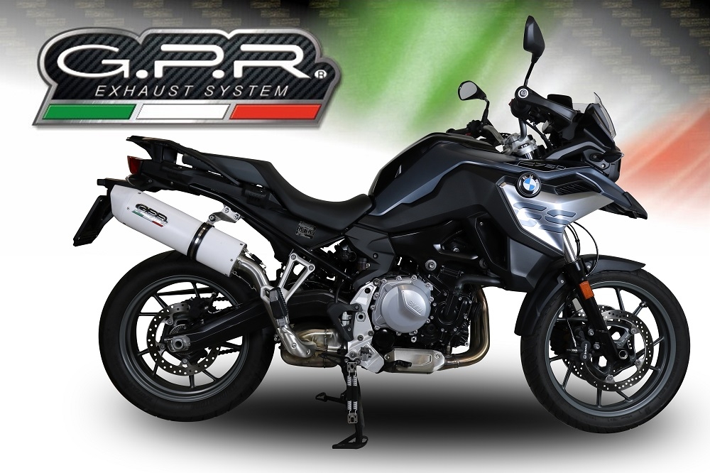 Pot echappement compatible avec Bmw F 750 Gs 2018-2020, Albus Evo4, Échappement légal, homologué,silencieux avec db killer amovible et tuyau de liaison spécifique 