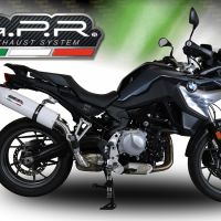Pot echappement compatible avec Bmw F 750 Gs 2018-2020, Albus Evo4, Échappement légal, homologué,silencieux avec db killer amovible et tuyau de liaison spécifique 
