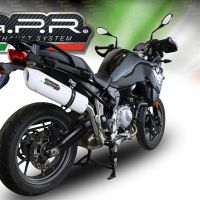 Pot echappement compatible avec Bmw F 750 Gs 2018-2020, Albus Evo4, Échappement légal, homologué,silencieux avec db killer amovible et tuyau de liaison spécifique 