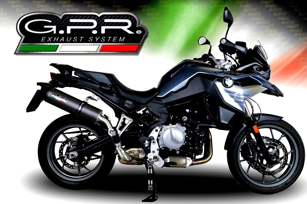 Pot echappement compatible avec Bmw F 750 Gs 2021-2024, Furore Evo4 Nero, Échappement légal, homologué,silencieux avec db killer amovible et tuyau de liaison spécifique 