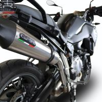 GPR pot echappement compatible avec  Bmw F 750 Gs 2018-2020, New Grand Prix Evo Titanium, Échappement légal, homologué,silencieux avec db killer amovible et tuyau de liaison spécifique 