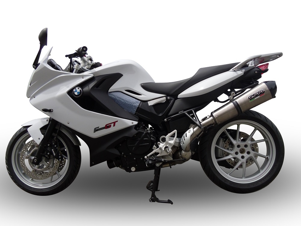 GPR pot echappement compatible avec  Bmw F 800 Gt 2017-2019, New Grand Prix Evo Titanium, Échappement légal, homologué,silencieux avec db killer amovible et tuyau de liaison spécifique 