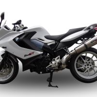 GPR pot echappement compatible avec  Bmw F 800 Gt 2017-2019, New Grand Prix Evo Titanium, Échappement légal, homologué,silencieux avec db killer amovible et tuyau de liaison spécifique 