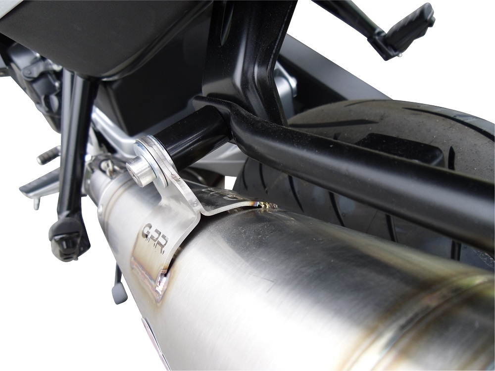 Pot echappement compatible avec Bmw F 800 Gt 2012-2016, Powercone Evo, Échappement légal, homologué,silencieux avec db killer amovible et tuyau de liaison spécifique 