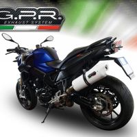 Pot echappement compatible avec Bmw F 800 R 2015-2016, Albus Ceramic, Échappement légal, homologué,silencieux avec db killer amovible et tuyau de liaison spécifique 