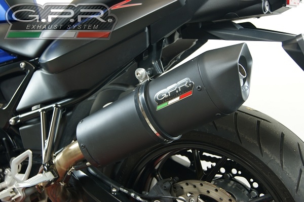 Pot echappement compatible avec Bmw F 800 R 2009-2014, Furore Nero, Échappement légal, homologué,silencieux avec db killer amovible et tuyau de liaison spécifique 