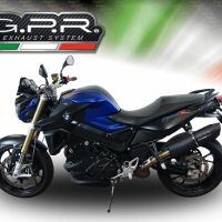 Pot echappement compatible avec Bmw F 800 R 2009-2014, Furore Nero, Échappement légal, homologué,silencieux avec db killer amovible et tuyau de liaison spécifique 