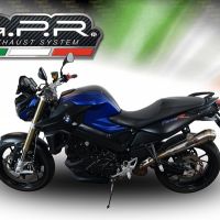 Pot echappement compatible avec Bmw F 800 R 2009-2014, Powercone Evo, Échappement légal, homologué,silencieux avec db killer amovible et tuyau de liaison spécifique 