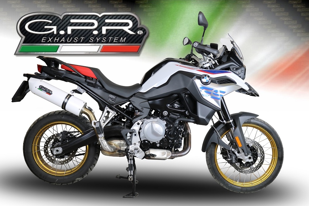 Pot echappement compatible avec Bmw F 900 Gs Adventure 2024-2025, Albus Evo4, Échappement légal, homologué,silencieux avec db killer amovible et tuyau de liaison spécifique 