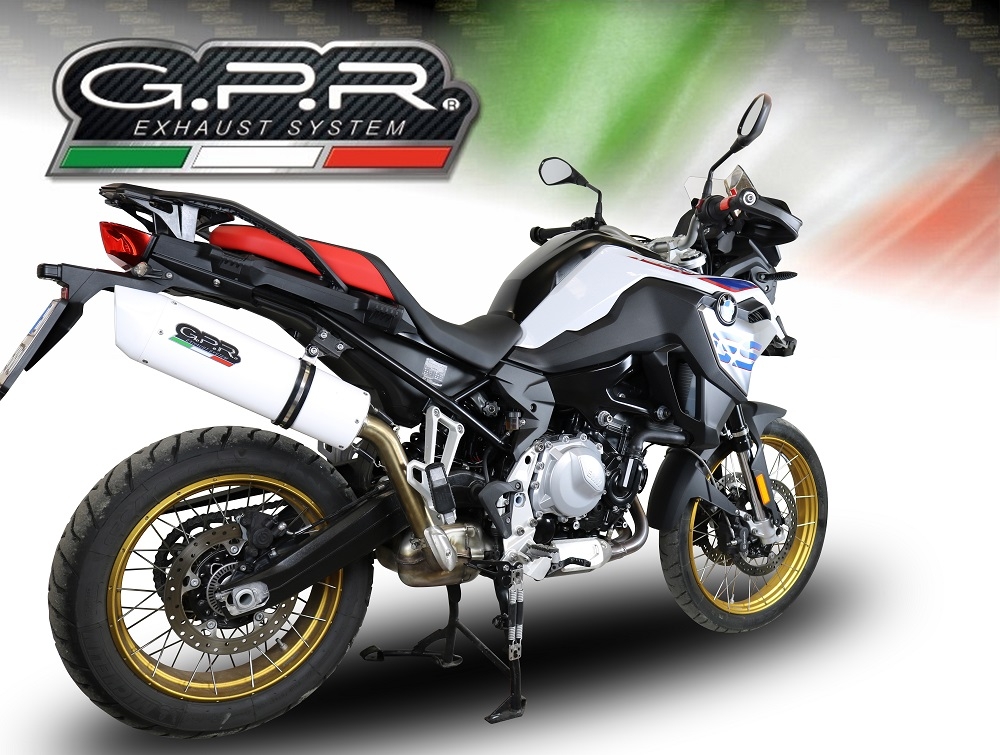 Pot echappement compatible avec Bmw F 900 Gs Adventure 2024-2025, Albus Evo4, Échappement légal, homologué,silencieux avec db killer amovible et tuyau de liaison spécifique 