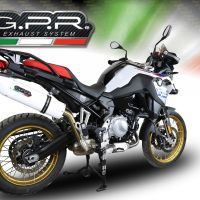 Pot echappement compatible avec Bmw F 900 Gs Adventure 2024-2025, Albus Evo4, Échappement légal, homologué,silencieux avec db killer amovible et tuyau de liaison spécifique 