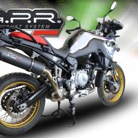 Pot echappement compatible avec Bmw F 900 Gs Adventure 2024-2025, Furore Evo4 Nero, Échappement légal, homologué,silencieux avec db killer amovible et tuyau de liaison spécifique 