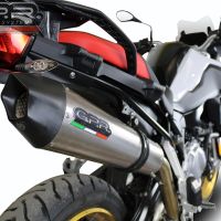 GPR pot echappement compatible avec  Bmw F 800 Gs 2024-2025, New Grand Prix Evo Titanium, Échappement légal, homologué,silencieux avec db killer amovible et tuyau de liaison spécifique 