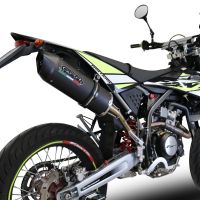 Pot echappement compatible avec Fantic Motor 125 M Performance 2019-2020, Furore Nero, Échappement légal, homologué,silencieux avec db killer amovible et tuyau de liaison spécifique 