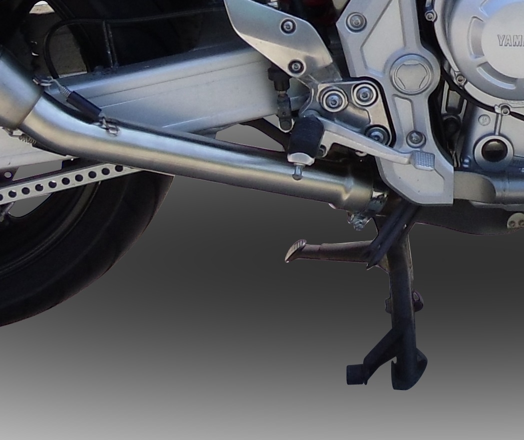Pot echappement compatible avec Yamaha Fzs 1000 Fazer 2001-2005, Deeptone Inox, Échappement légal, homologué,silencieux avec db killer amovible et tuyau de liaison spécifique 