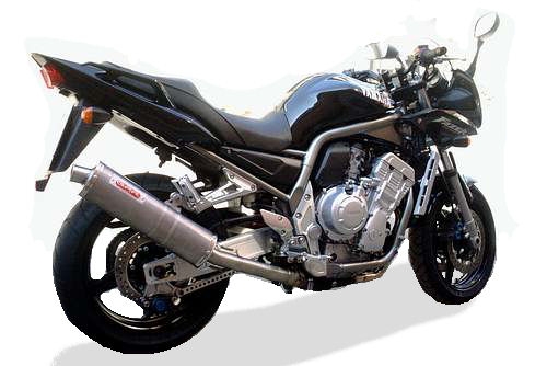 Pot echappement compatible avec Yamaha Fzs 1000 Fazer 2001-2005, Albus Ceramic, Échappement légal, homologué,silencieux avec db killer amovible et tuyau de liaison spécifique 